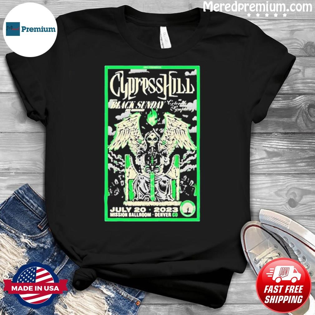Cypress Hill Black Sunday 30th Anniversary Ballroom Denver CO 2023 Shirt