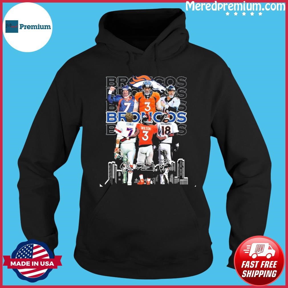 Official 7 John Elway Denver Broncos thank you for the memories signature  shirt, hoodie, sweater, long sleeve and tank top