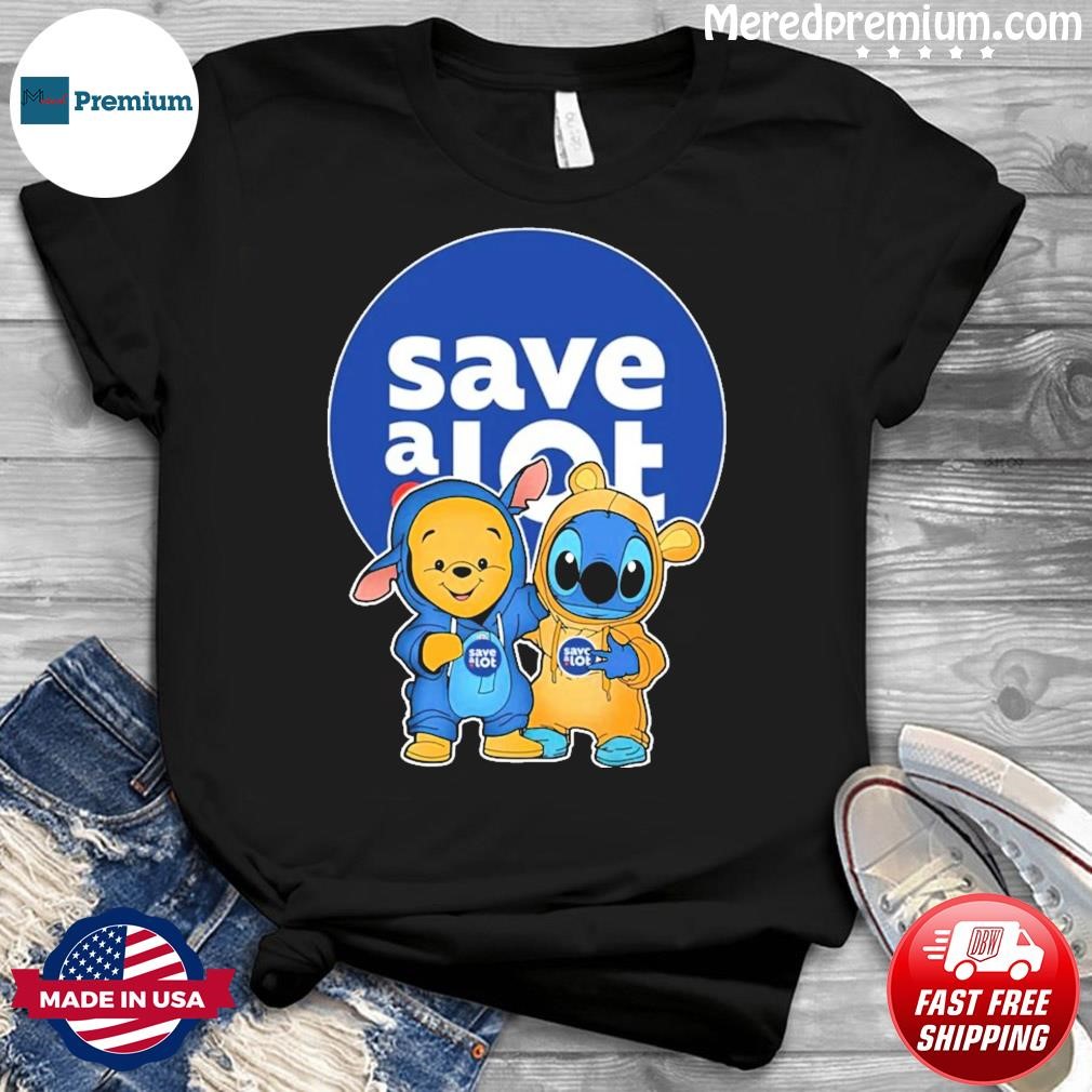 Friends Baby Stitch And Baby Winnie-the-Pooh Save-A-Lot Shirt