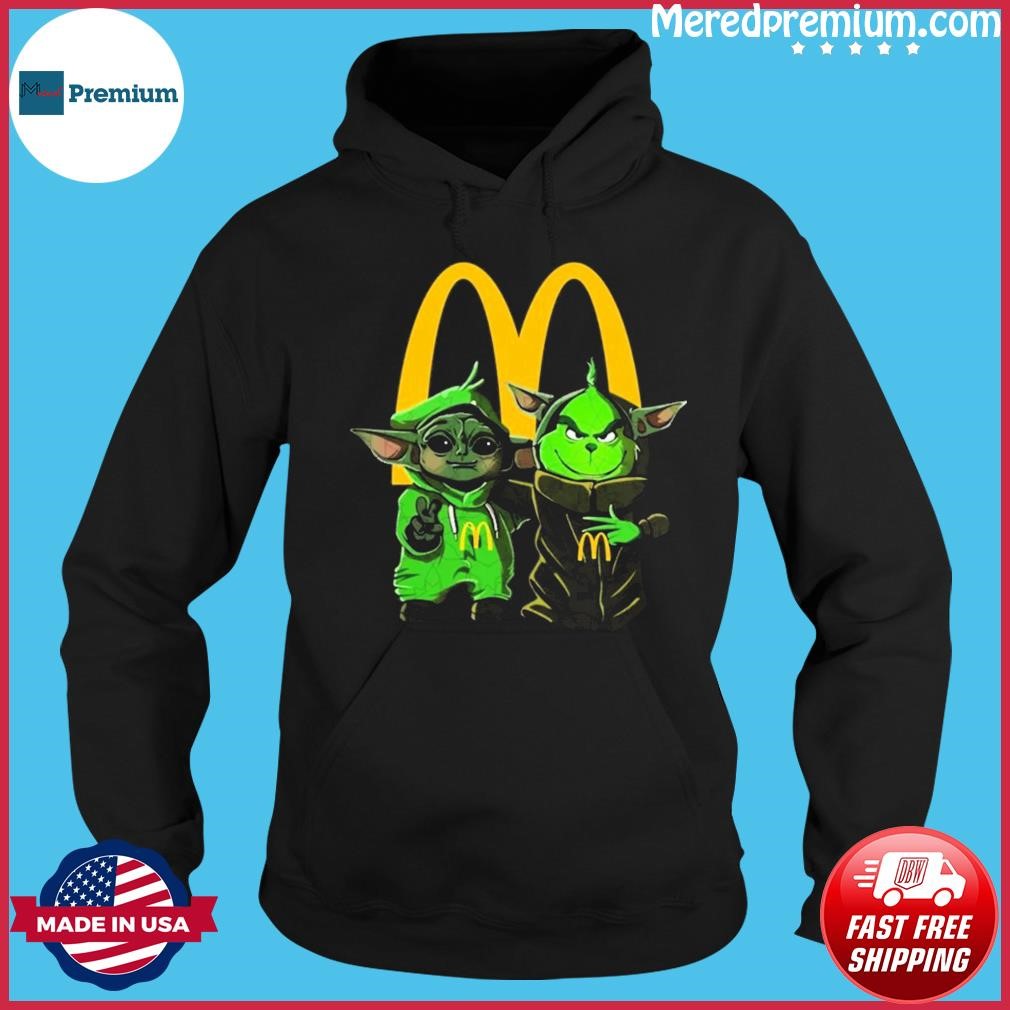 Friends Yoda and Grinch McDonald's Logo Shirt Hoodie.jpg