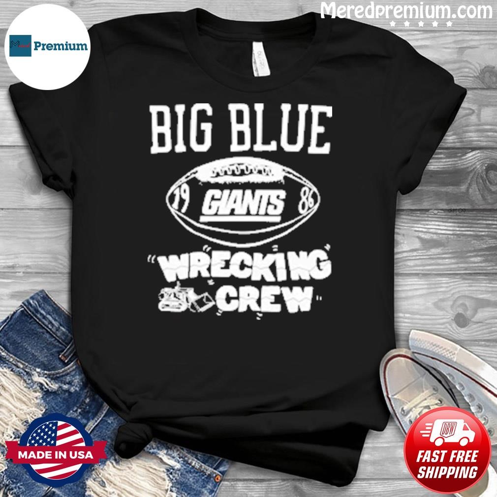Homage New York Giants Big Blue Wrecking Shirt