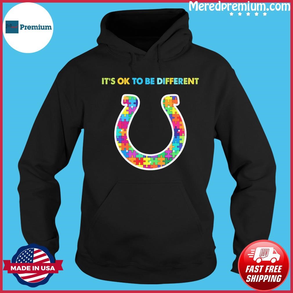 Indianapolis Colts It's Ok To Be Different Autism Awareness Shirt Hoodie.jpg