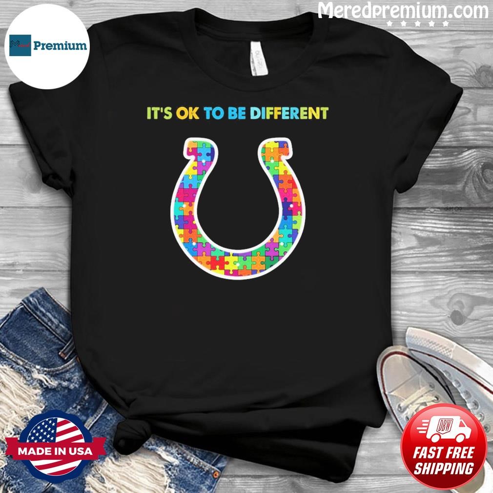 Indianapolis Colts It's Ok To Be Different Autism Awareness Shirt