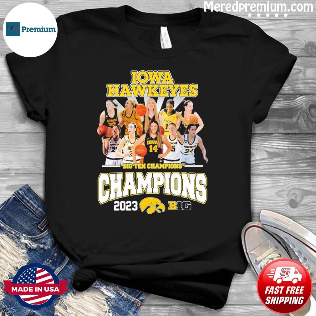 Iowa Hawkeyes Team Big Ten Champions 2023 Shirt