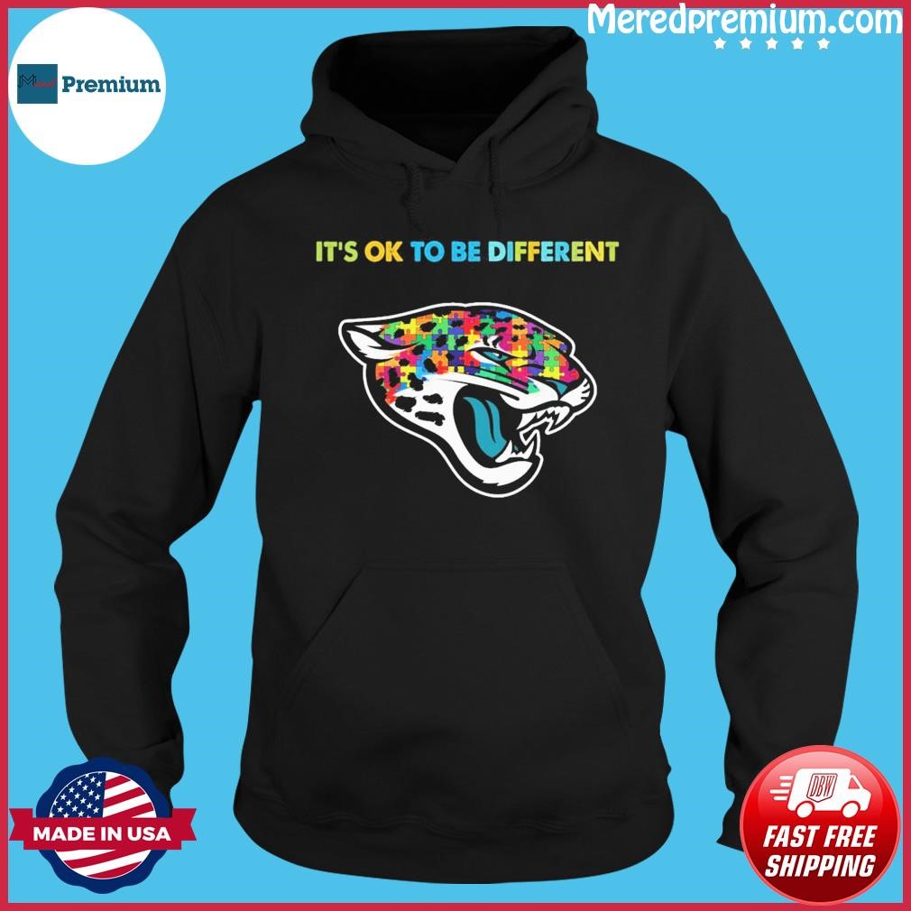 Jacksonville Jaguars It's Ok To Be Different Autism Awareness Shirt Hoodie.jpg