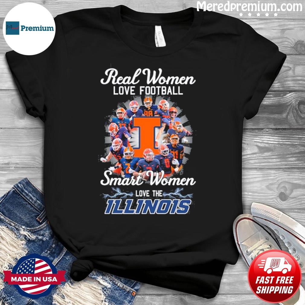 Real Women Love Basketball Teams Smart Women Love The Illinois Shirt