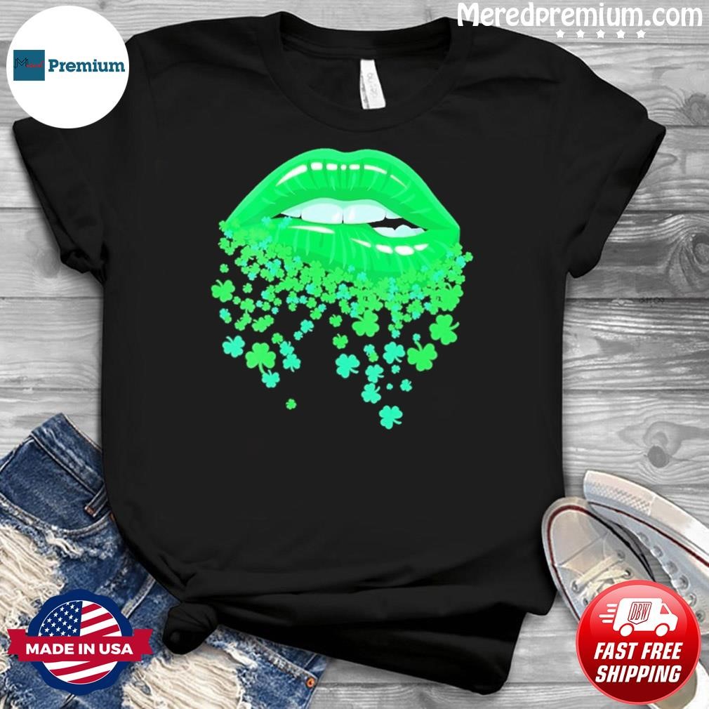 Lips Sexy Green Cool Irish Shamrock St Patrick's Day Shirt