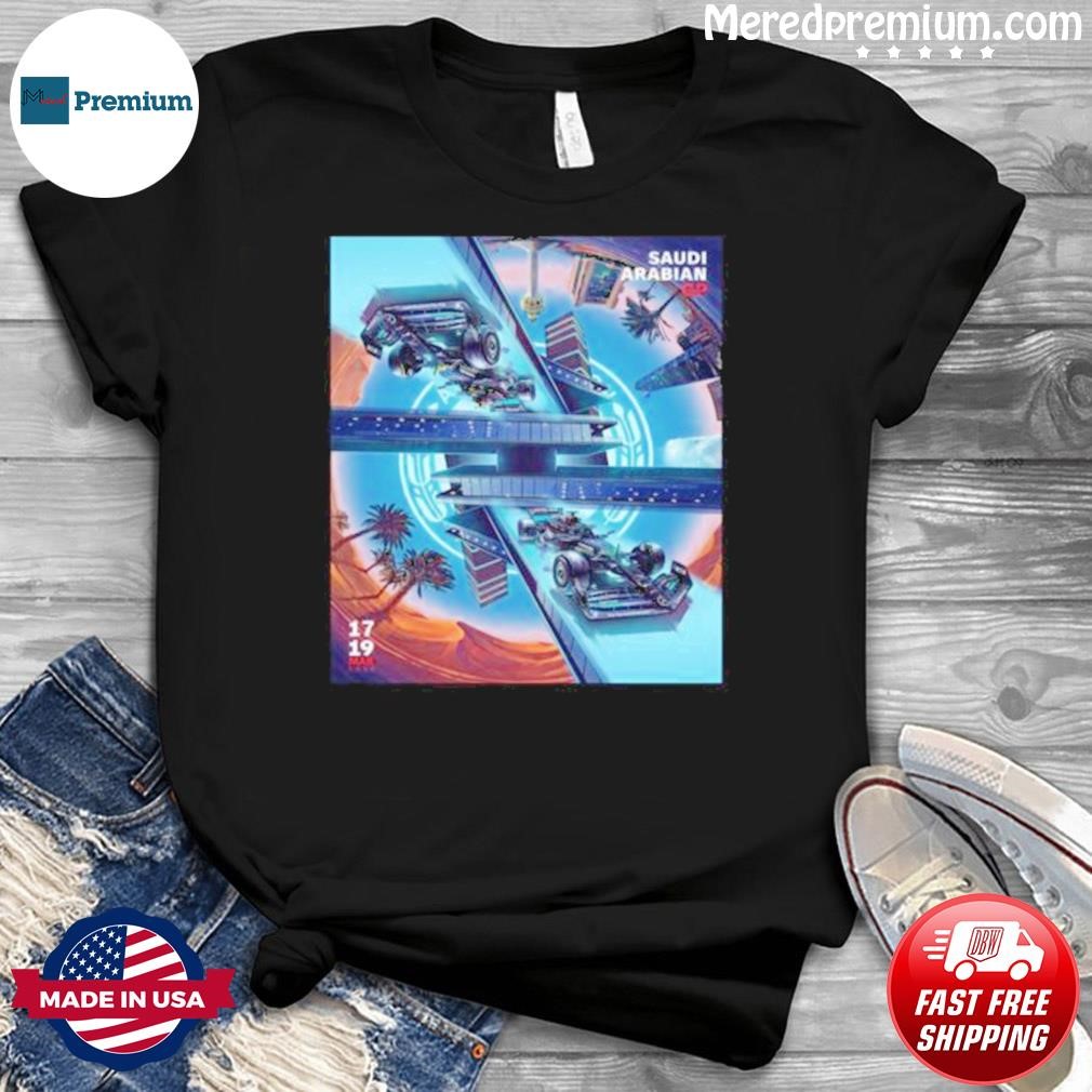Mercedes-AMG PETRONAS F1 Team In Saudi Arabian GP At Jeddah Corniche Circuit Vintage T-Shirt