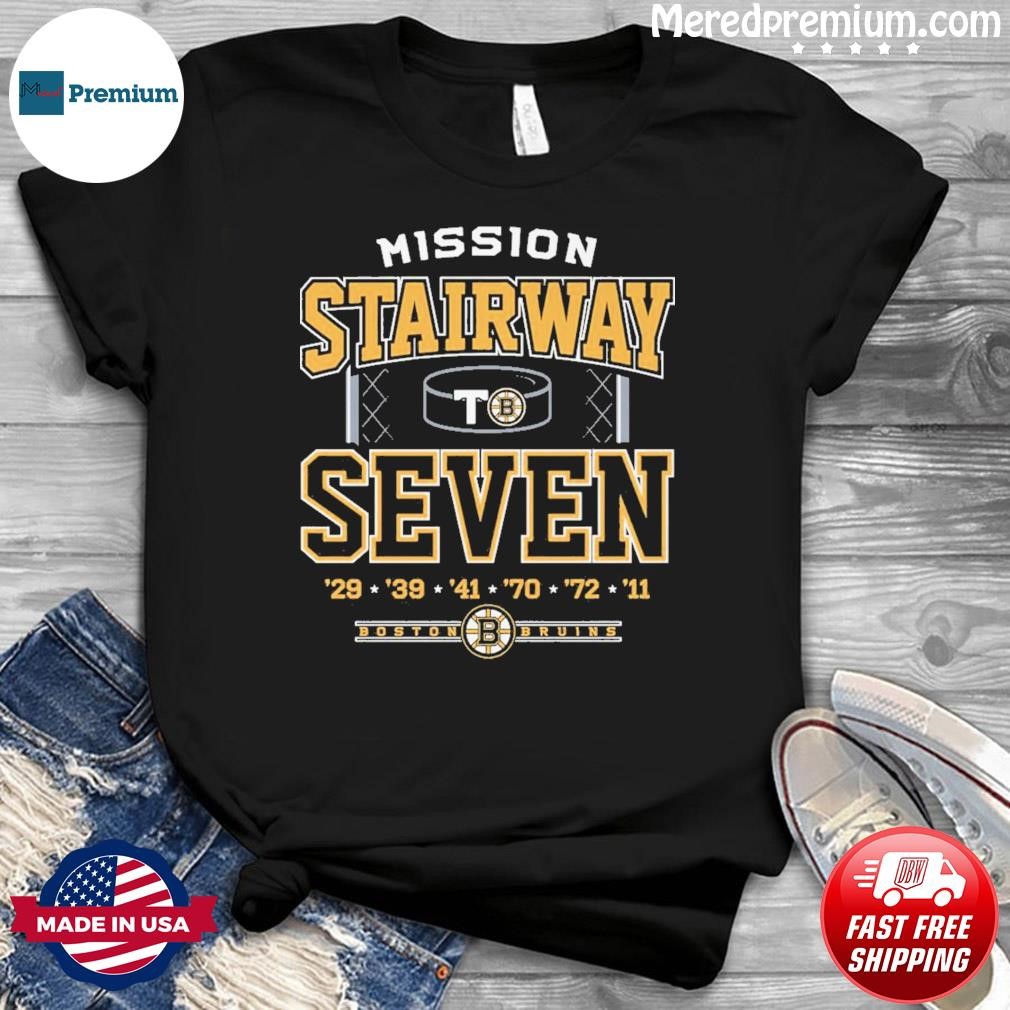 Mission Stairway Seven Boston Bruins Shirt