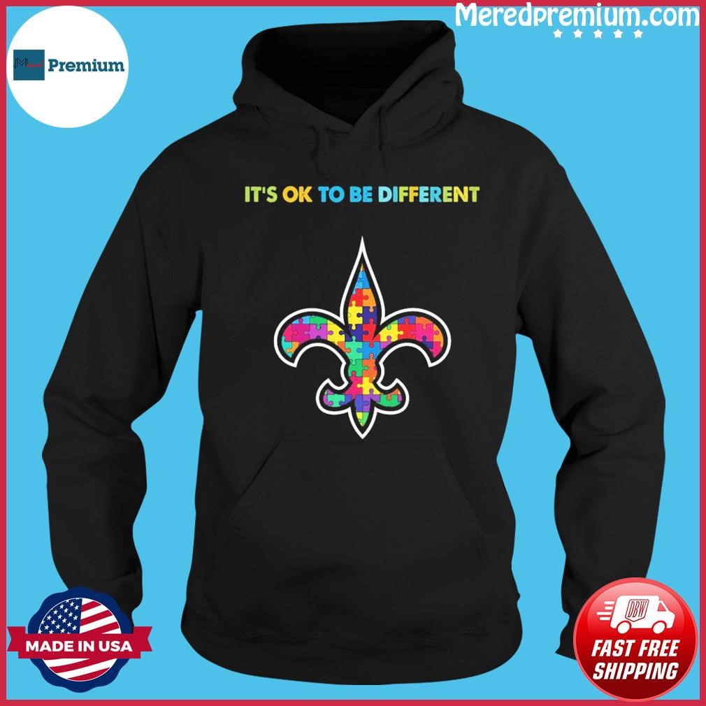 New Orleans Saints It's Ok To Be Different Autism Awareness Shirt Hoodie.jpg