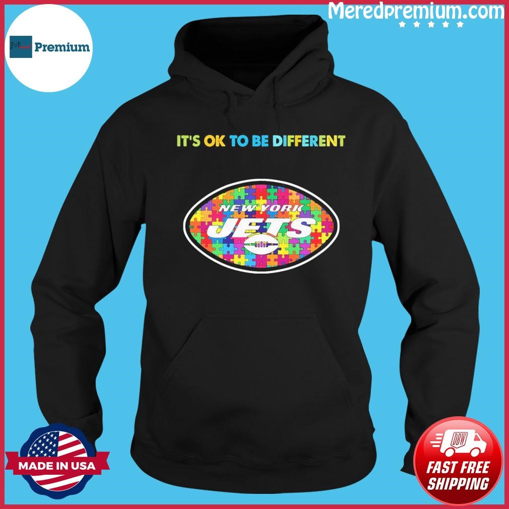 New York Jets It's Ok To Be Different Autism Awareness Shirt Hoodie.jpg
