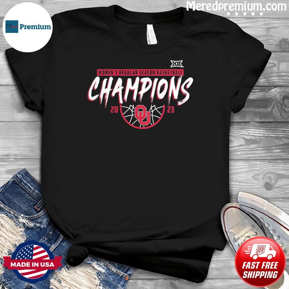 Oklahoma Sooners Women's Basketball 2023 Big 12 Regular Season Champions Shirt