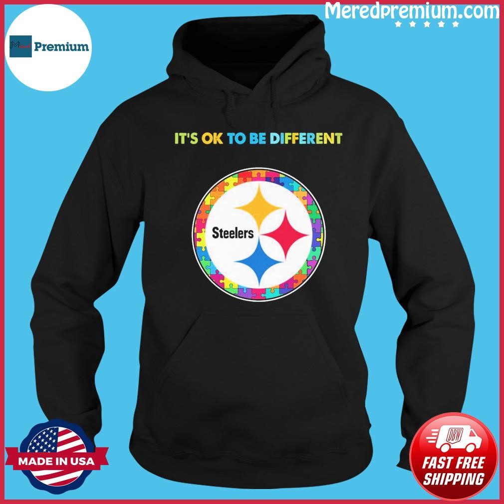 Pittsburgh Steelers It's Ok To Be Different Autism Awareness Shirt Hoodie.jpg