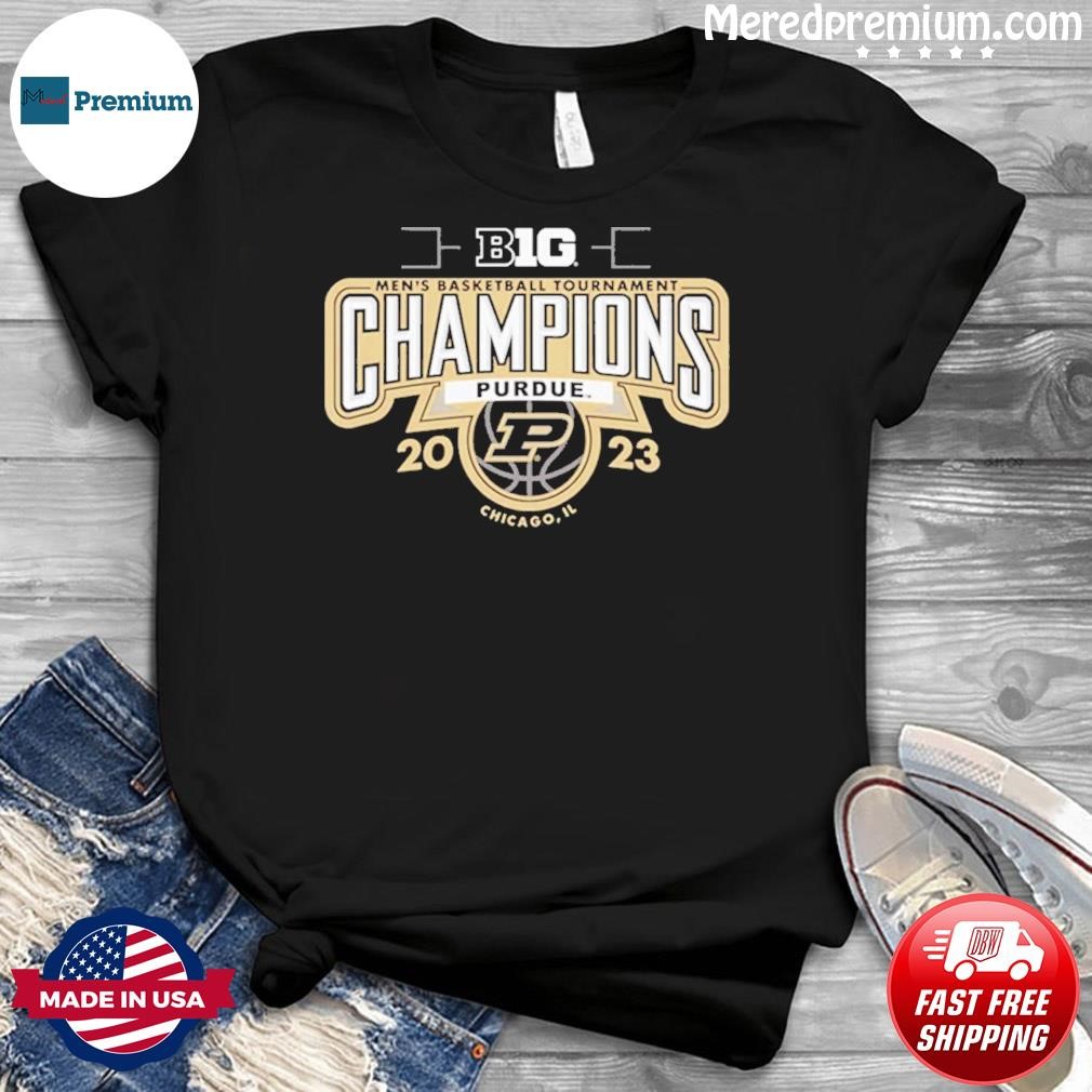 Purdue Boilermakers 2023 Big Ten Tournament Champions Chicago, IL Shirt