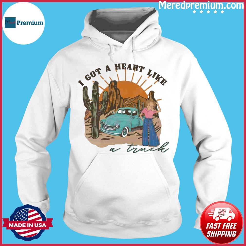 I Got A Heart Like A Truck Retro Western Cowboy Shirt Hoodie.jpg