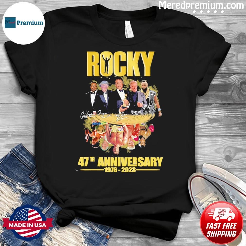 Rocky Water Reflection 47th Anniversary 1976-2023 Signatures Shirt