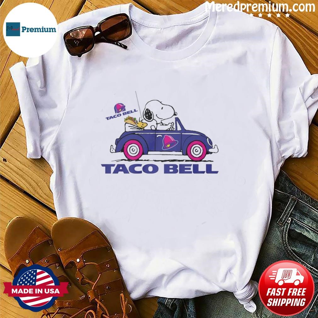 Snoopy Riding Car Taco Bell Shirt