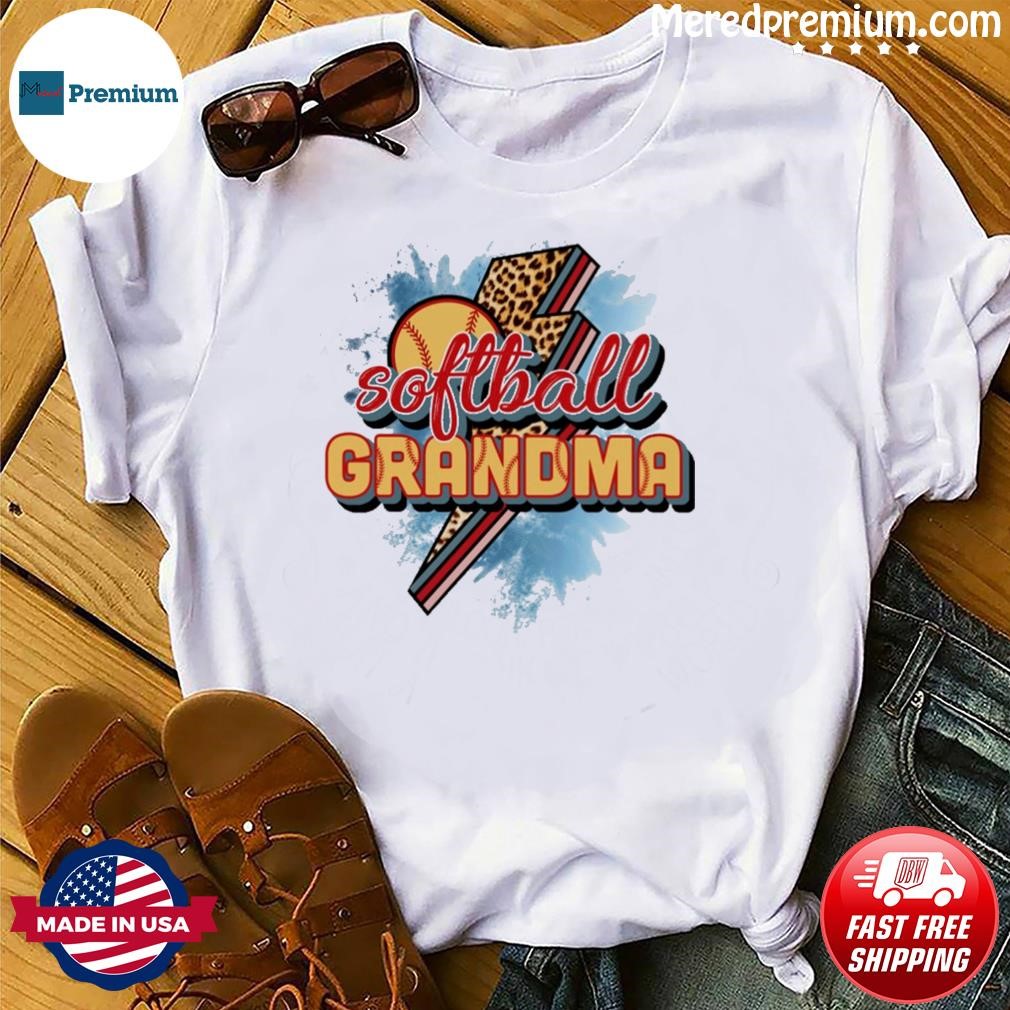 Softball Grandma Lightning Shirt