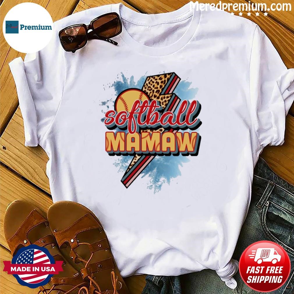 Softball Mamaw Lightning Shirt