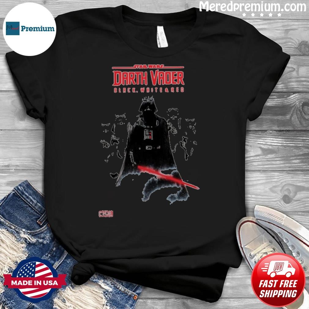 Star Wars Darth Vader Black White & Red Shirt