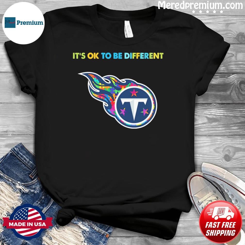 Tennessee Titans It's Ok To Be Different Autism Awareness Shirt