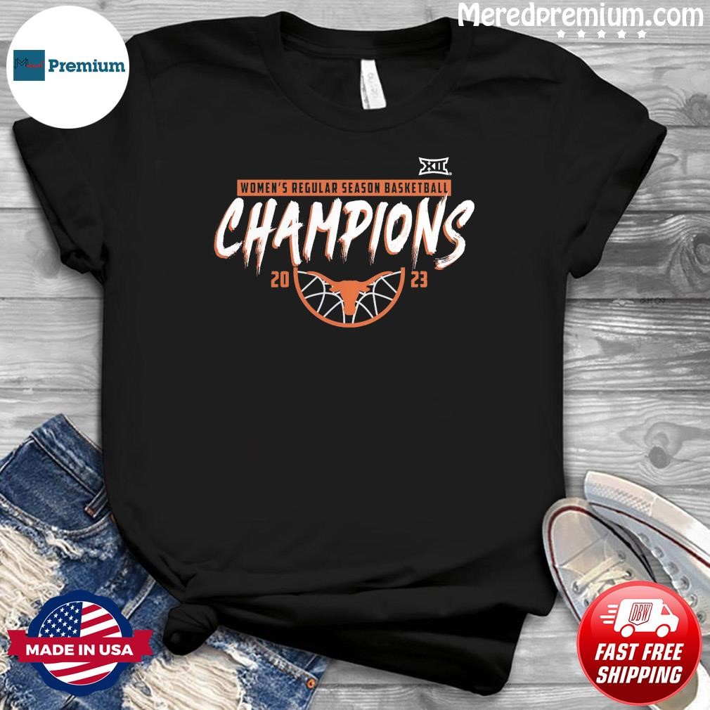 Texas Longhorns Women's 2023 Big 12 Women's Basketball Regular Season Champions Shirt