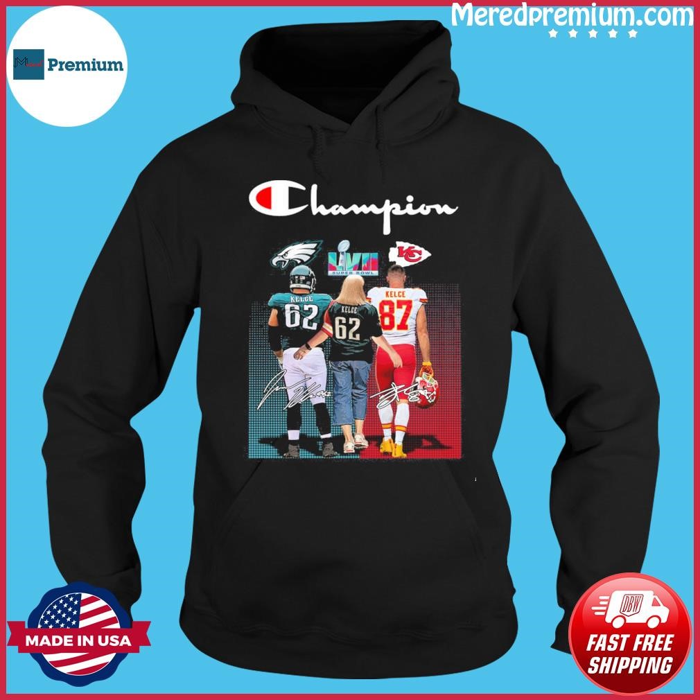 The First Brother Players To Face Each Other Kelce Pe, Kelce Super Bowl Ad Kelce Kc Champions Shirt Hoodie.jpg