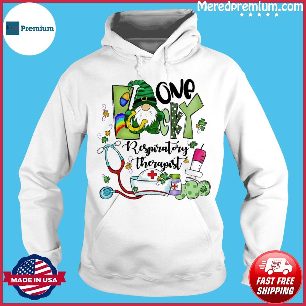 The St Patrick Day One Lucky Righteous Therapist Shirt Hoodie.jpg
