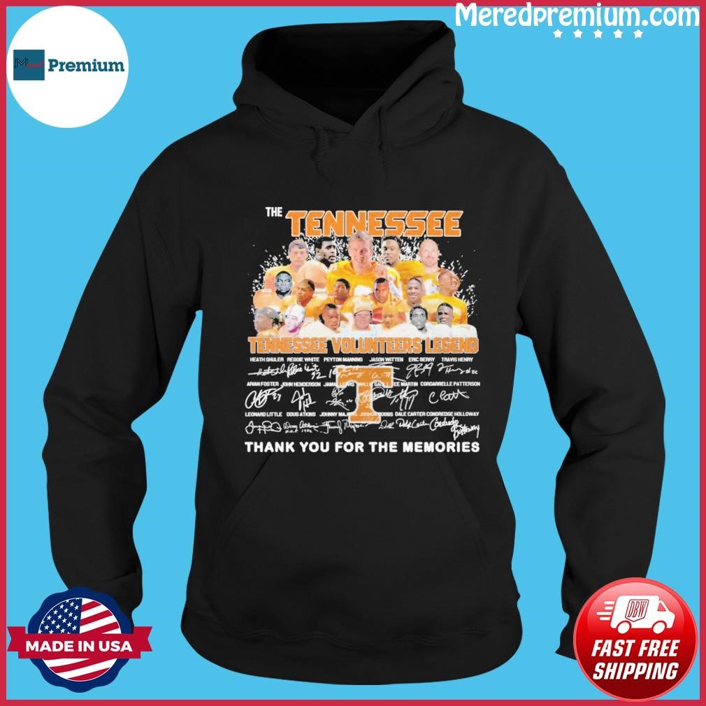 The Tennessee Volunteers Legends Teams Thank You For The Memories Signature Shirt Hoodie.jpg