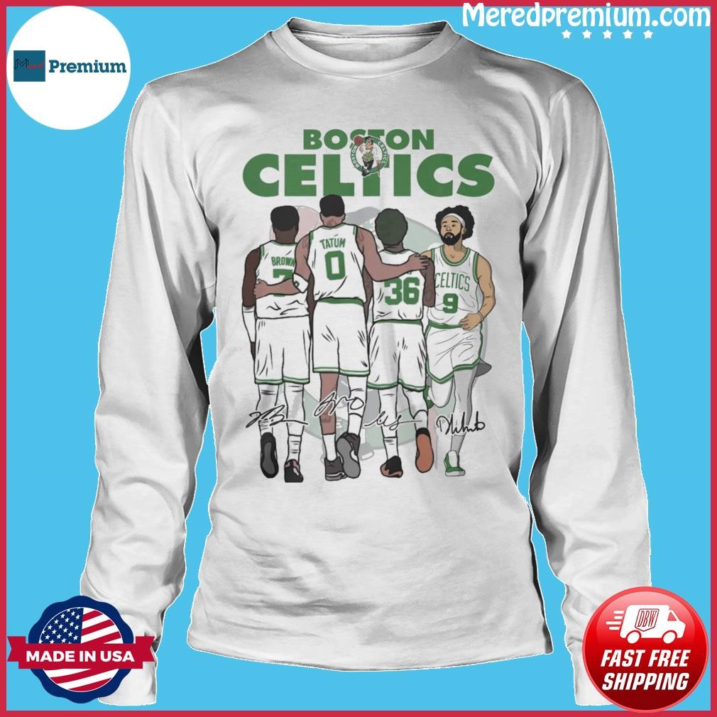 Boston Celtics Jaylen Brown Jayson Tatum Marcus Smart and Derrick