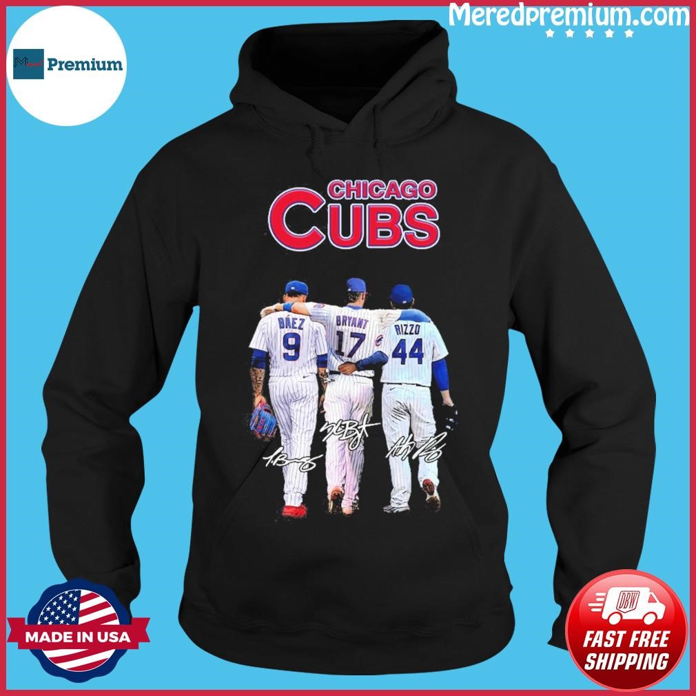 Chicago Cubs Javier Baez Kris Bryant And Anthony Rizzo Signatures shirt,  hoodie, sweater, long sleeve and tank top