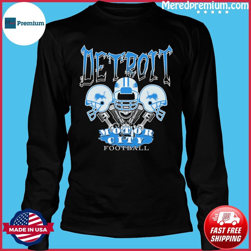 Premium Detroit Lions Motor City Football Helmet Shirt, hoodie