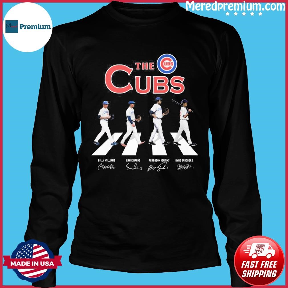 Chicago Cubs Abbey Road Signatures Shirt - High-Quality Printed Brand