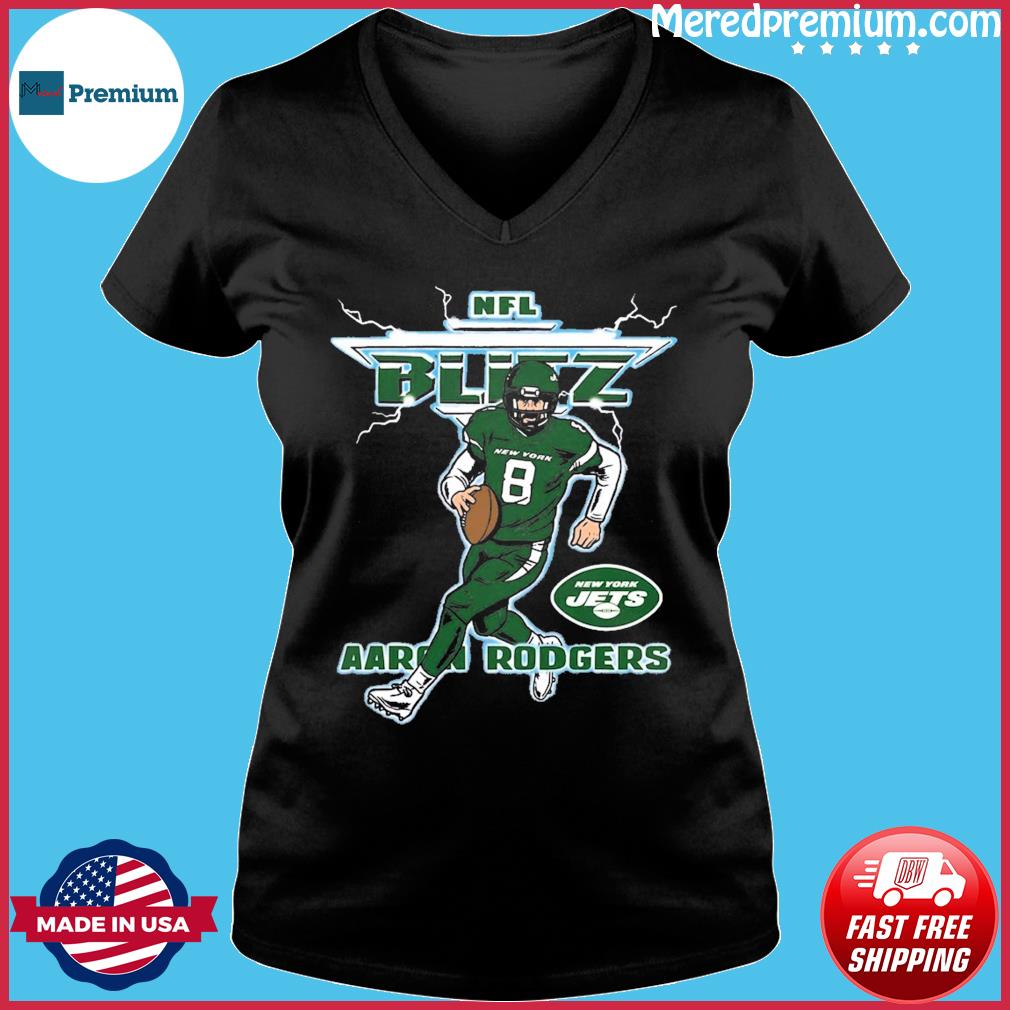 Aaron Rodgers New York Jets NFL Blitz lightning shirt, hoodie