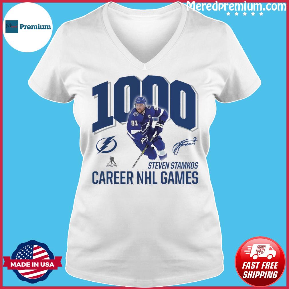 Official steven Stamkos Tampa Bay Lightning 1,000 Career Games 2023  signature T-Shirt, hoodie, sweater, long sleeve and tank top