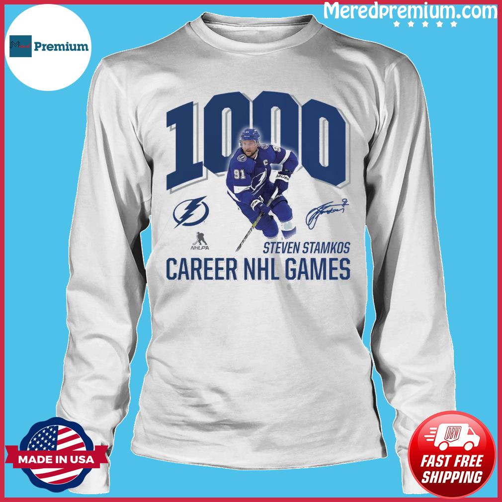 Steven Stamkos Tampa Bay Lightning 1,000 Career Games signature