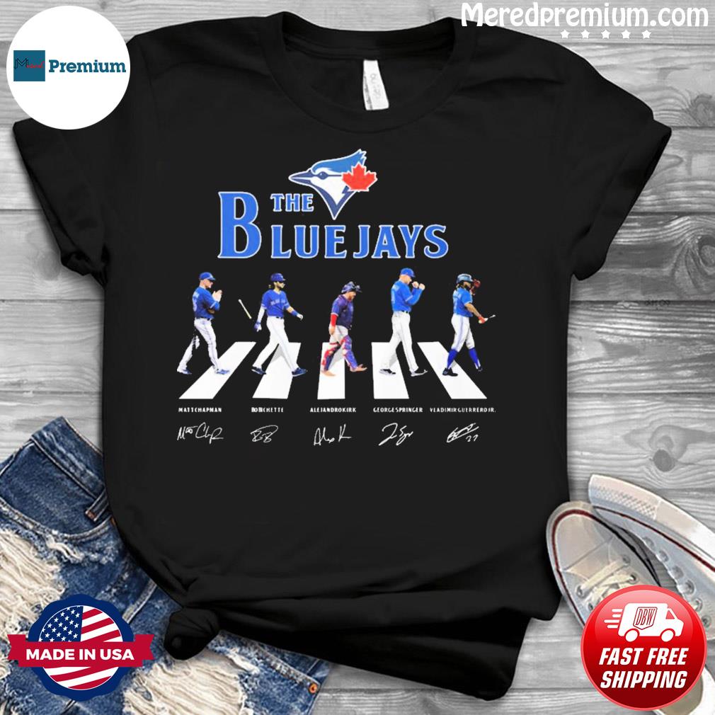 Official the Blue Jays Five Players Abbey road 2023 signatures shirt,  hoodie, sweater, long sleeve and tank top