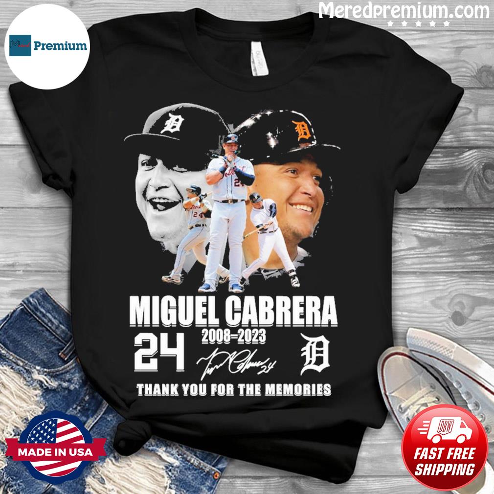 24 Miguel Cabrera Detroit Tigers 2008-2023 Signatures Shirt, hoodie,  sweater and long sleeve