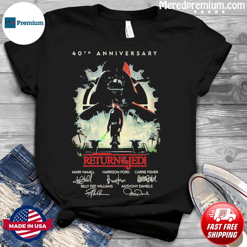 40th Anniversary Star Wars Return Of The Jedi Signature T-Shirt