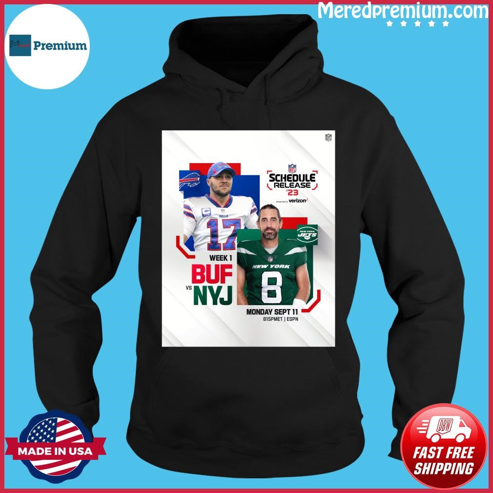 Buffalo Bills Vs New York Jets 2023 NFL Schedule Release Shirt, hoodie,  sweater, long sleeve and tank top