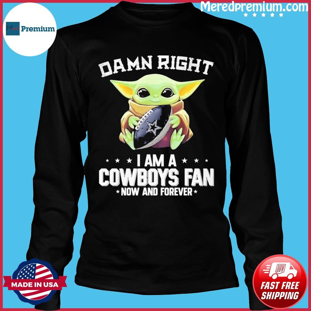 Tops, Baby Yoda Im Dallas Cowboys Fan Shirt