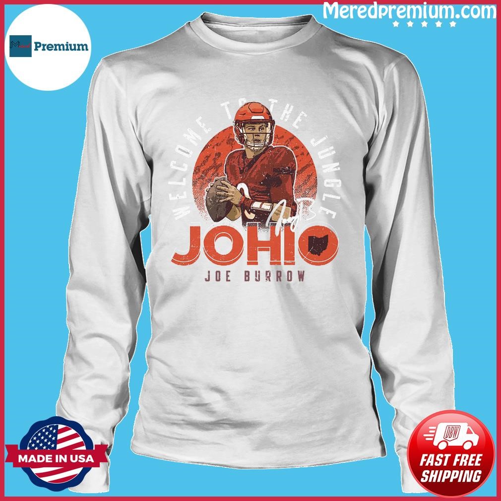 Joe Burrow Cincinnati Bengals welcome to the Jungle T-shirt, hoodie,  sweater, long sleeve and tank top