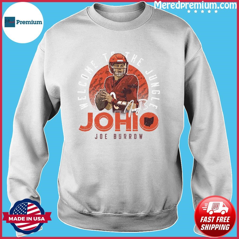 Joe Burrow Cincinnati Bengals JOHIO Welcome To the Jungle shirt