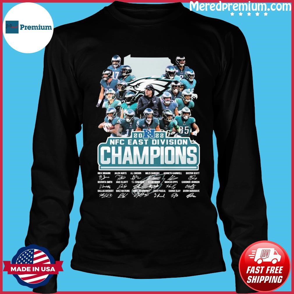 2022 NFC East Champions Philadelphia Eagles Signatures Shirt, hoodie,  sweater, long sleeve and tank top