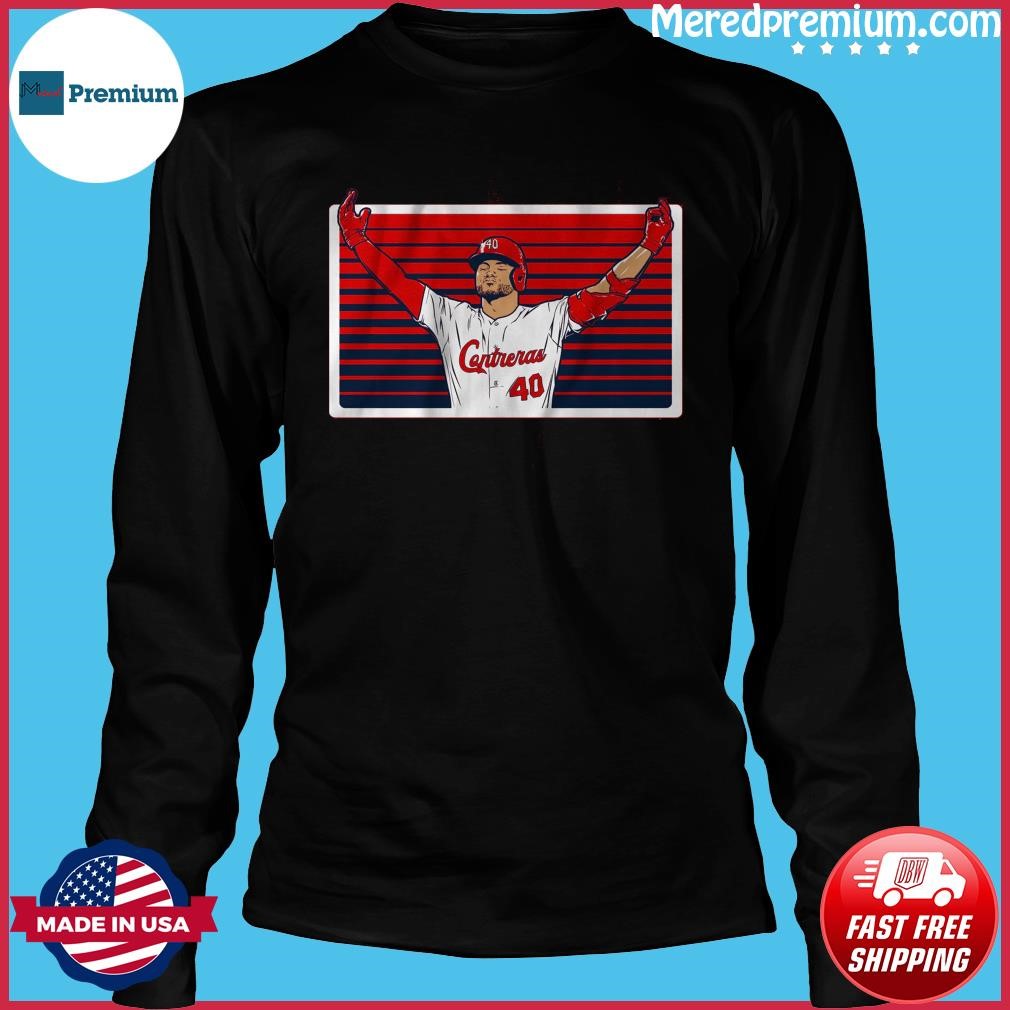  Willson Contreras - US Flag Number T-Shirt : Clothing