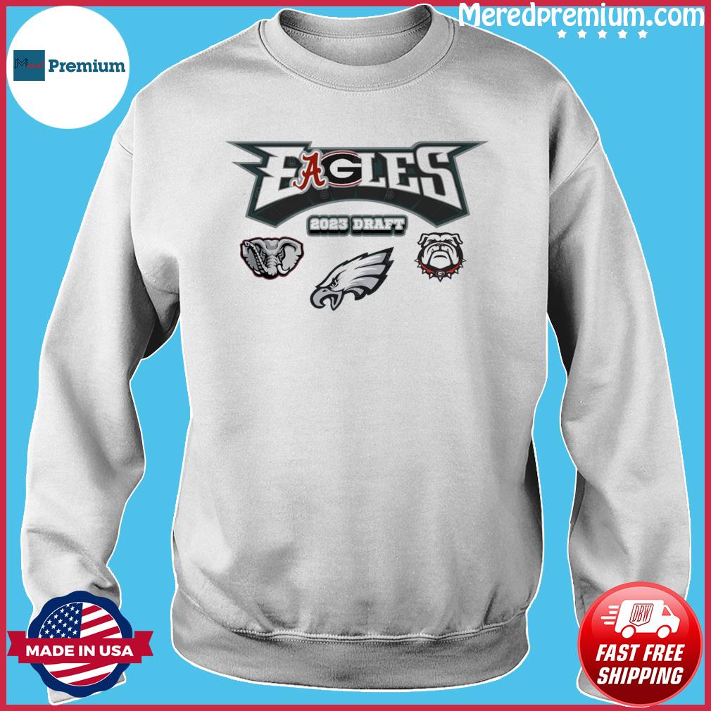 EAGeoLes Georgia Bulldogs Philadelphia Eagles and Alabama Crimson Tide shirt,  hoodie, sweater, ladies v-neck and tank top