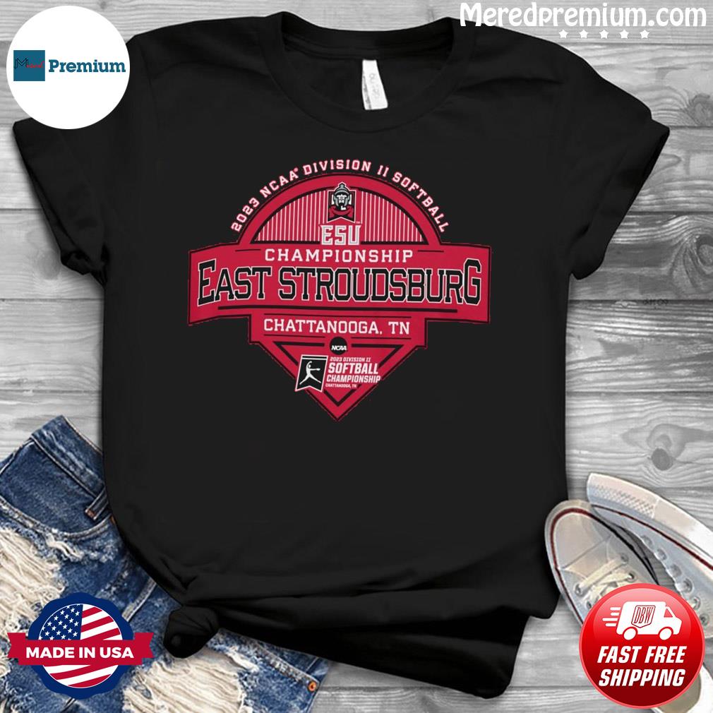 East Stroudsburg 2023 Division II Softball Championship Shirt