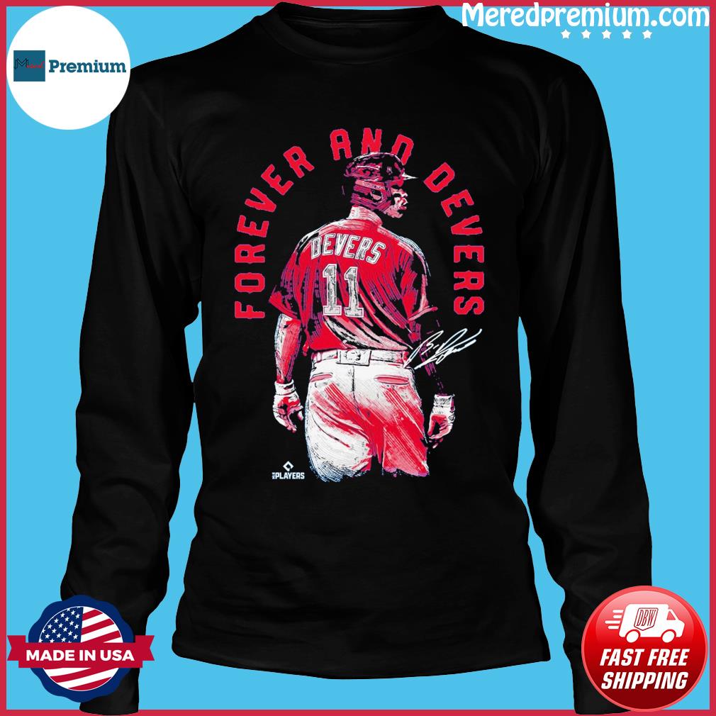 Signature Boston red sox 11 rafael devers forever devers signature t-shirt,  hoodie, longsleeve, sweater