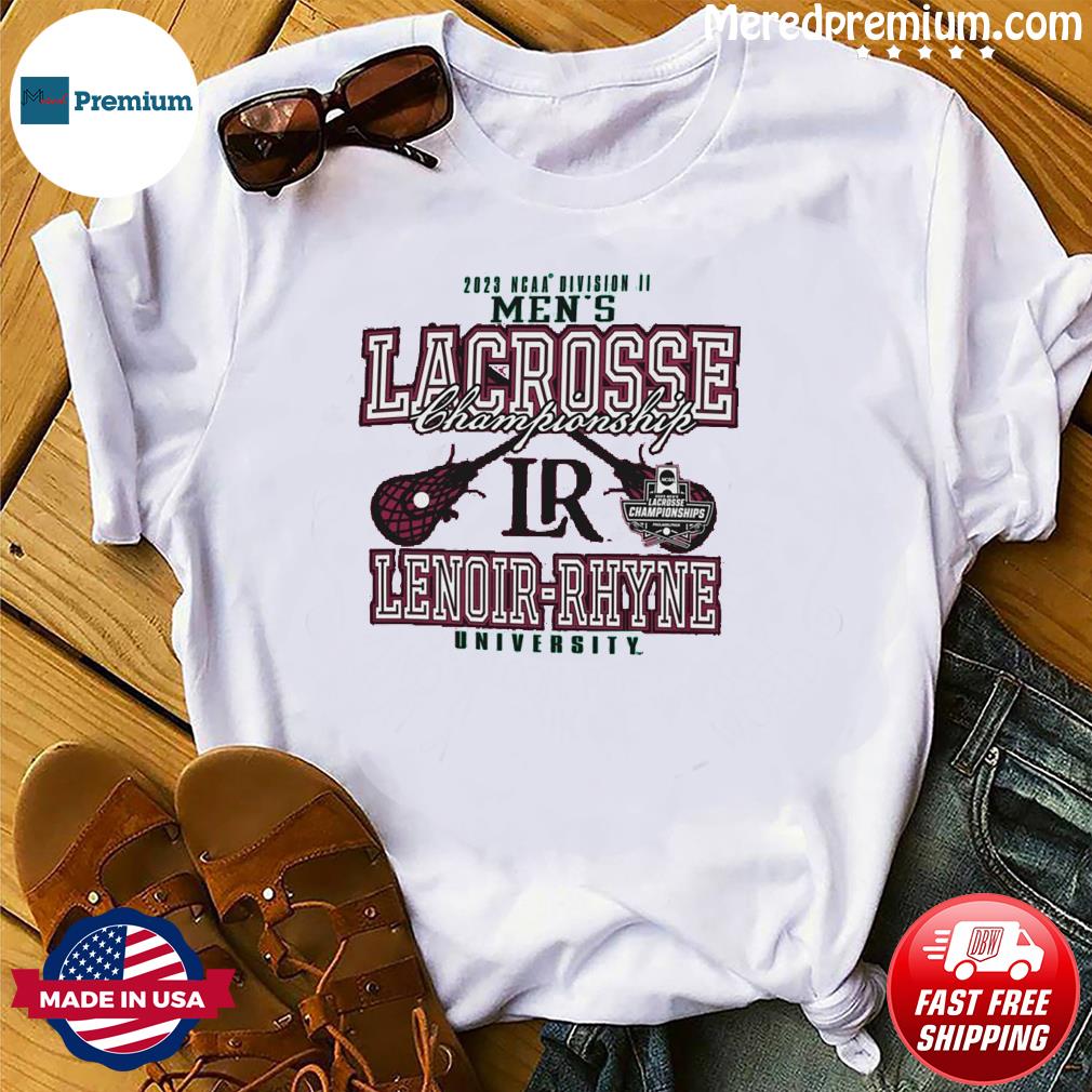 Lenoir-Rhyne University 2023 D2 Men's Lacrosse Championship Shirt