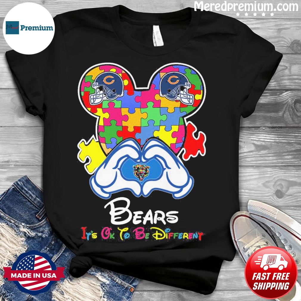 I Love The Bears Mickey Mouse Chicago Bears Sweatshirt 